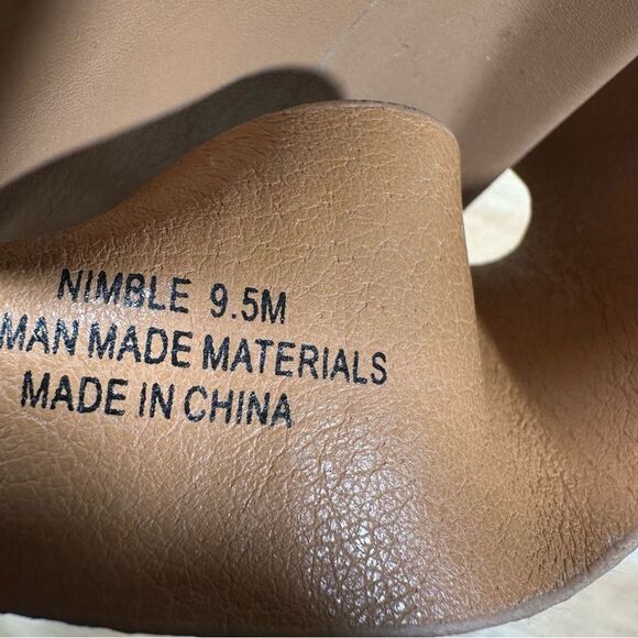 Joie Nimble Tan Vegan Leather Slide Sandals Women’s Size 9.5 - Picture 7 of 8